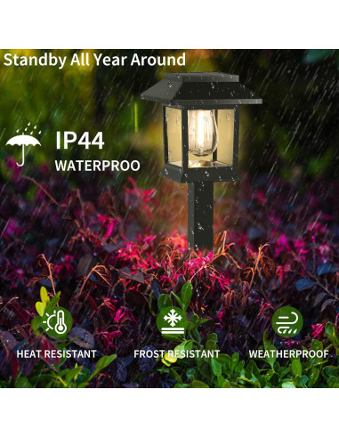 Luces Solares Exteriores Greluna, Paquete de 12, IP44