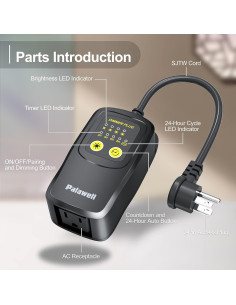 Atenuador Exterior Palawell 560W IP65 con Control Remoto 2