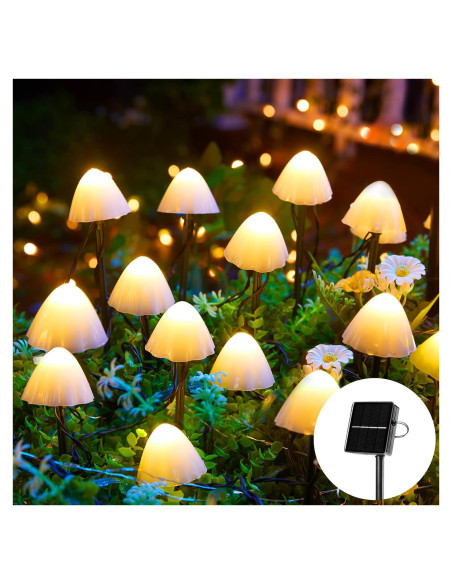 Luces de Jardín Solar Brightown 20 LED 10m IP65 Decorativas