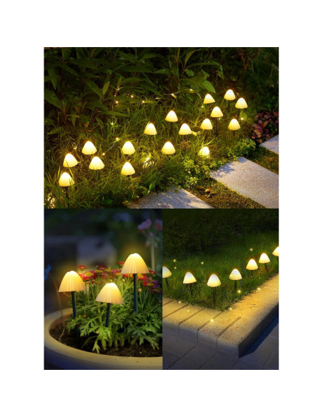 Luces de Jardín Solar Brightown 20 LED 10m IP65 Decorativas