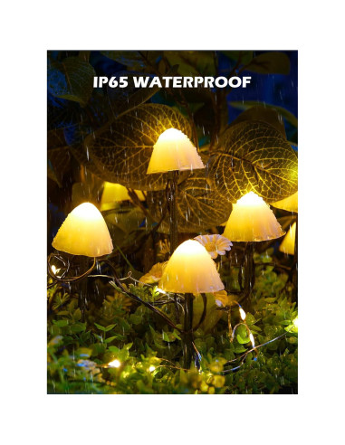 Luces de Jardín Solar Brightown 20 LED 10m IP65 Decorativas