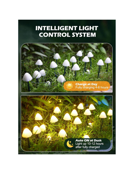 Luces de Jardín Solar Brightown 20 LED 10m IP65 Decorativas