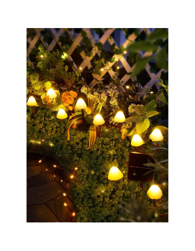 Luces de Jardín Solar Brightown 20 LED 10m IP65 Decorativas