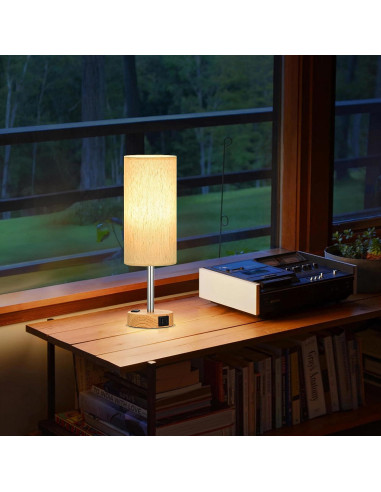 Juego de 2 Lámparas de Mesa Táctiles PartageiZ con USB