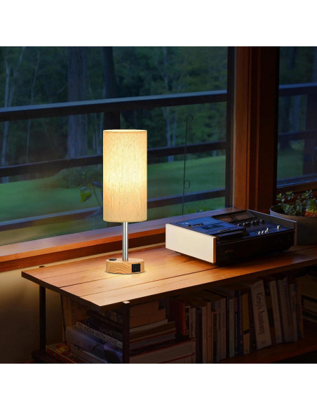 Juego de 2 Lámparas de Mesa Táctiles PartageiZ con USB