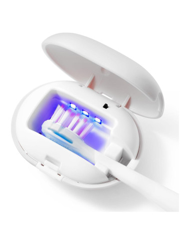 Estuche Esterilizador de Cepillos de Dientes Cleaner Blanco Mini