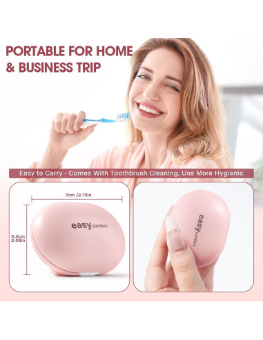 Estuche Esterilizador de Cepillos de Dientes Cleaner Blanco Mini