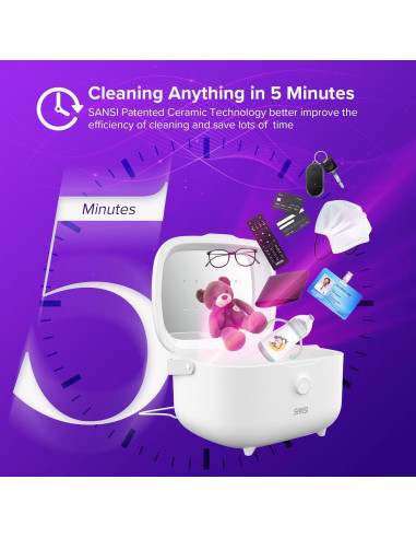 Caja Desinfectante UV SANSI 5.1L con Chips UVC 360