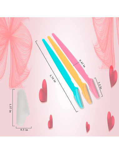 Rasuradora de Cejas BHYTAKI - 54 Piezas, Alta Calidad, 3 Colores