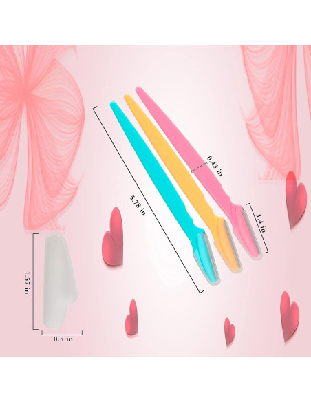Rasuradora de Cejas BHYTAKI - 54 Piezas, Alta Calidad, 3 Colores