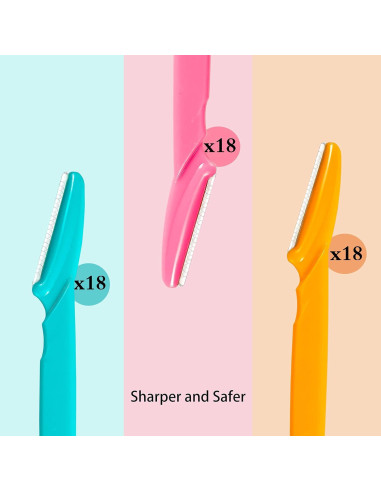 Rasuradora de Cejas BHYTAKI - 54 Piezas, Alta Calidad, 3 Colores