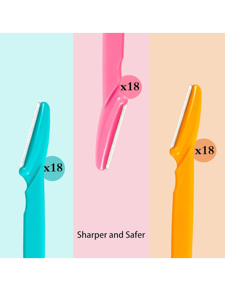 Rasuradora de Cejas BHYTAKI - 54 Piezas, Alta Calidad, 3 Colores