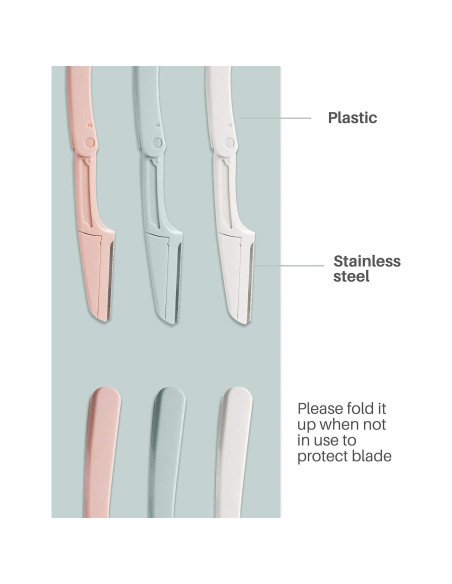 Rasuradoras de Cejas MoHern 15 Pcs, Afiladas y Seguras