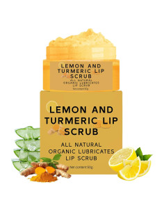 Exfoliante de Labios YJLYQF con Cúrcuma y Limón 90g
