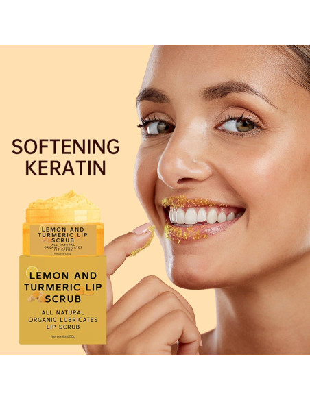 Exfoliante de Labios YJLYQF con Cúrcuma y Limón 90g Exfoliante de Labios YJLYQF con Cúrcuma y Limón 90g