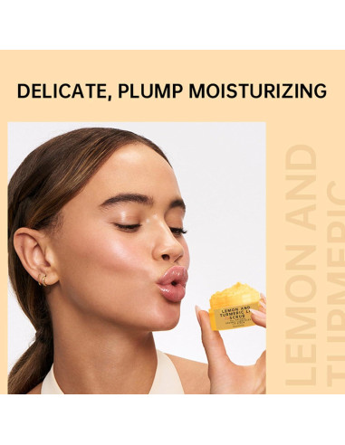 Exfoliante de Labios YJLYQF con Cúrcuma y Limón 90g