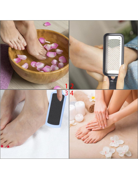 Kit de 3 Limas para Pies BTYMS - Exfoliador y Removedor de Callos