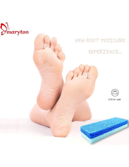 Piedra Pómez para Pies Maryton - Exfoliación y Remoción de Callos (Paquete de 4)