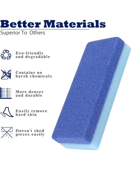 Paquete de 6 Piedras Pumice EWAGOA para Pies Exfoliadoras