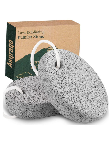 Piedra Pómez Natural Asqraqo 2 Pcs para Remover Callos