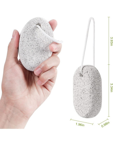 Piedra Pómez Natural Asqraqo 2 Pcs para Remover Callos