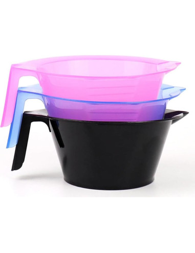 Tazones para Color de Cabello Lasenersm - 2 Piezas Rosa