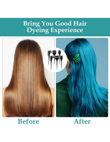 Set de 6 brochas para teñir Oruola - Color negro - Profesional