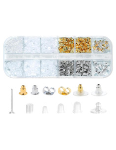 Respaldos de Pendientes Nkwuire 600 Piezas Silicona Hipoalergénica