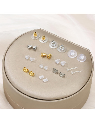 Respaldos de Pendientes Nkwuire 600 Piezas Silicona Hipoalergénica