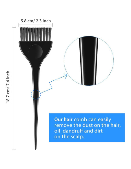 Conjunto de brochas para teñir Boao 6 piezas colores variados Conjunto de brochas para teñir Boao 6 piezas colores variados