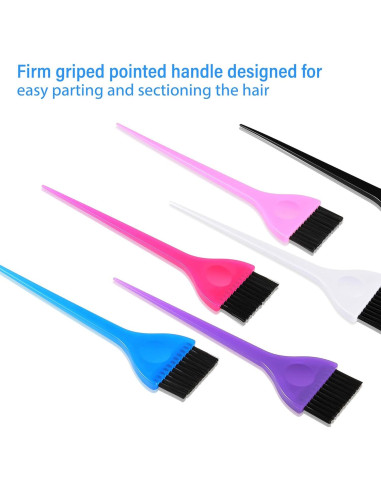 Conjunto de brochas para teñir Boao 6 piezas colores variados