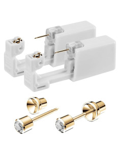 Kit de Perforación de Orejas Dorado 4mm SugarTang Desechable