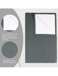 Paquete de 2 Paños de Limpieza SIFFOI X Grande para Joyería 2