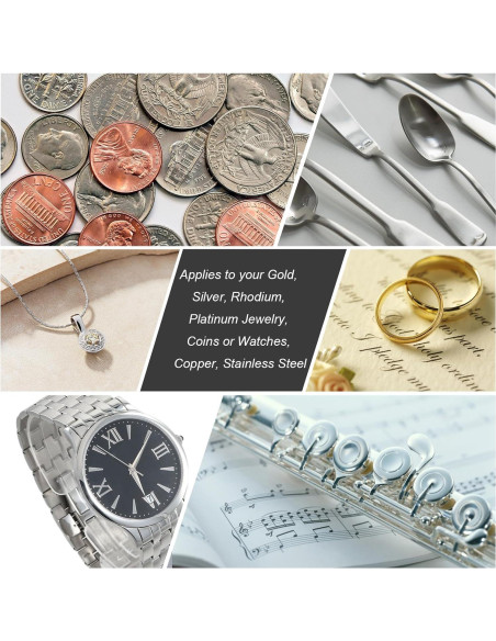 Paquete de 2 Paños de Limpieza SIFFOI X Grande para Joyería