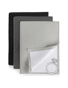 Paquete de 3 Paños de Limpieza de Joyería Phinus 25.4x30.5cm