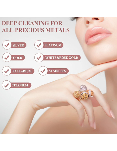 Paño de Limpieza de Joyería PINGMIC - 6 Piezas, Algodón