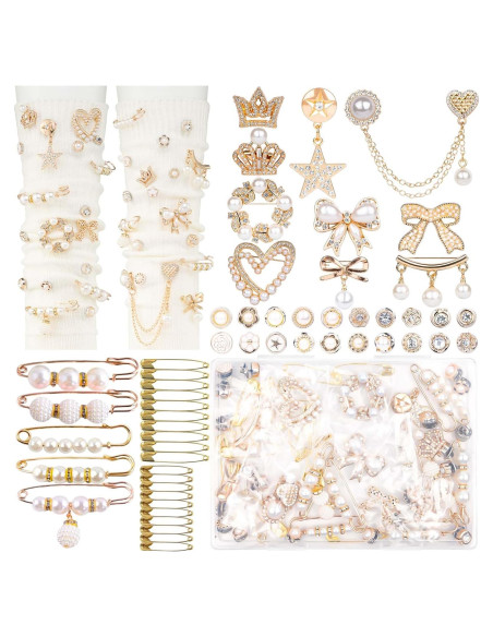 Kit de Encantos para Calcetines DoDoBeads - 60 Piezas Doradas Kit de Encantos para Calcetines DoDoBeads - 60 Piezas Doradas