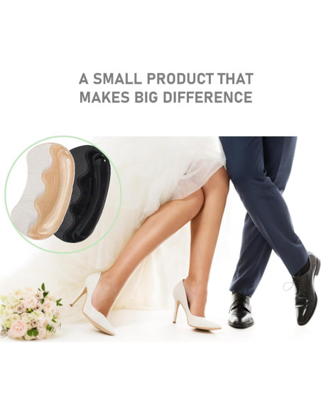 Agarradores de Talón Antideslizantes VivoFoot - 4 Pares Gel