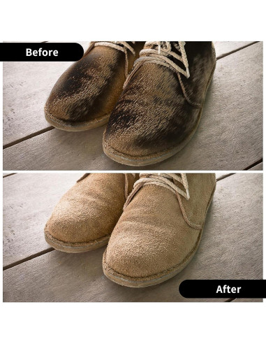 Kit de Cuidado de Zapatos Amabro - 3 Piezas para Suede y Nubuck