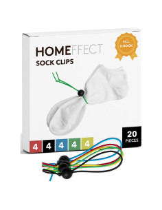 Clips para Calcetines Homeffect - Soporte Lavadora y Secadora