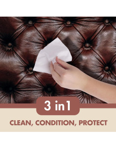 Toallitas de Cuero Swanky - Limpiador y Acondicionador 60 Unidades 2