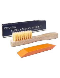 Kit de Limpieza de Suede y Nubuck Favolosa - Cepillo y Borrador