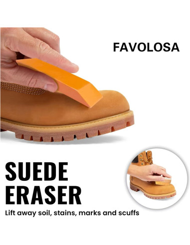 Kit de Limpieza de Suede y Nubuck Favolosa - Cepillo y Borrador