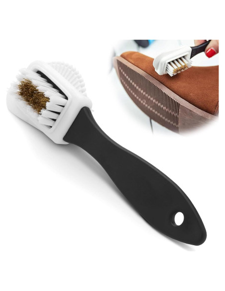 Cepillo de Ante 4 en 1 Mallbaola para Limpieza de Cuero