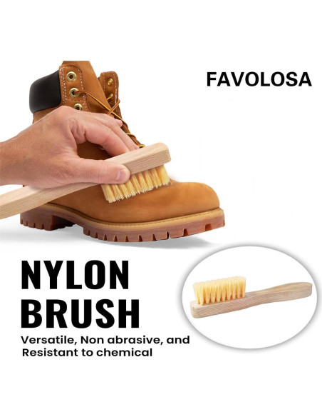 Kit de Limpieza de Suede y Nubuck Favolosa - Cepillo y Borrador