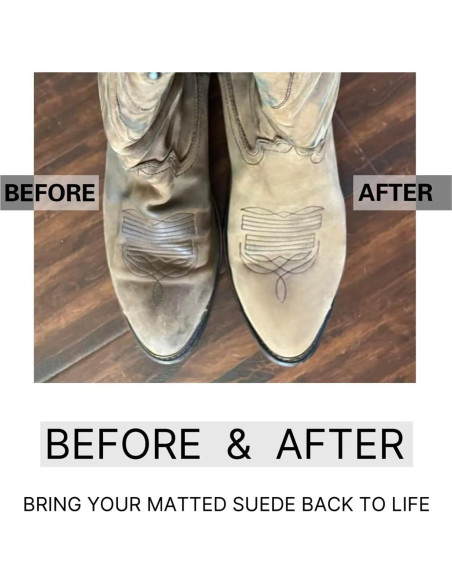 Kit de Limpieza de Suede y Nubuck Favolosa - Cepillo y Borrador