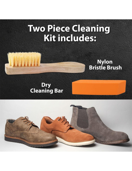 Kit de Limpieza de Suede y Nubuck Favolosa - Cepillo y Borrador