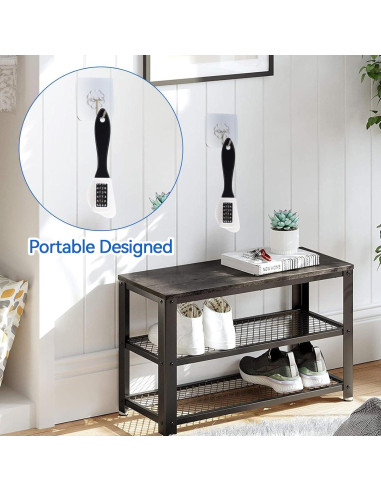 Cepillo de Ante 4 en 1 Mallbaola para Limpieza de Cuero