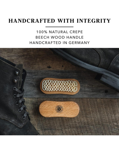 Cepillo de Suede y Nubuck Cobbler's Choice - 100% Crepe Natural