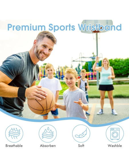 Bandas de Sudor para Muñeca PEASUG - 8 Piezas Absorbentes